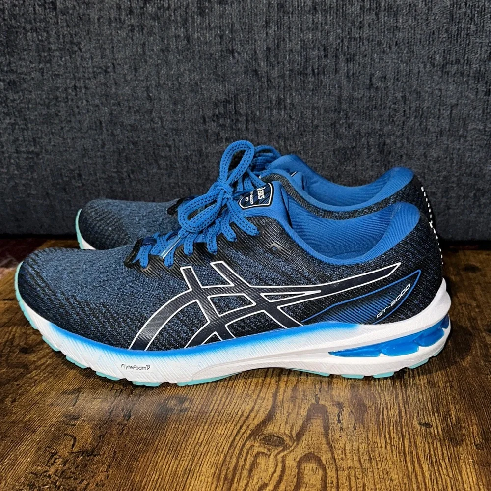 ASICS GT-2000 10 Running Shoes - Lake Drive Blue/White - Men 10.5